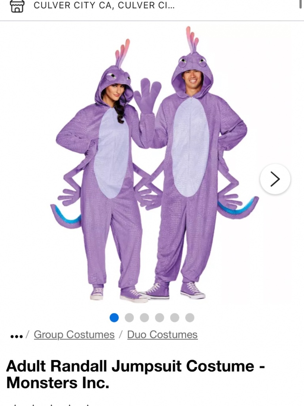 Randall (Monsters Inc) costume